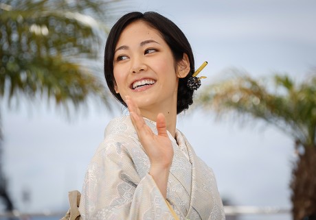 Japanese Actress Jun Yoshinaga Poses During Editorial Stock Photo