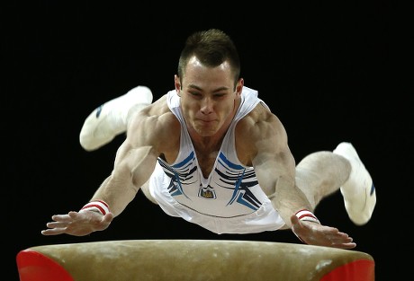 Ukrainian Gymnast Igor Radivilov Performs Vault Editorial Stock Photo ...