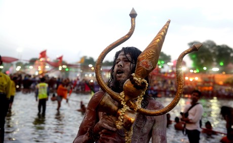 Naga Sadhu Naked Holy Man Holds Editorial Stock Photo Stock Image Shutterstock