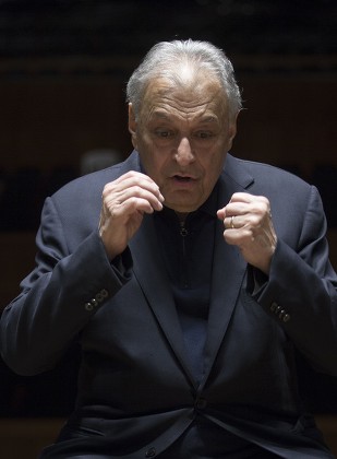 Indian Conductor Zubin Mehta Addresses Media Editorial Stock Photo ...