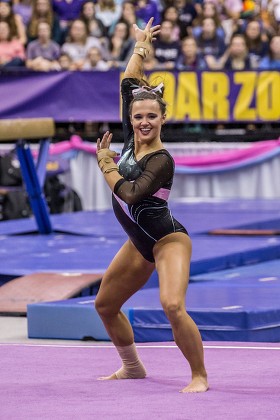 Lsu Tigers Gymnast Sydney Ewing Performs Editorial Stock Photo - Stock ...