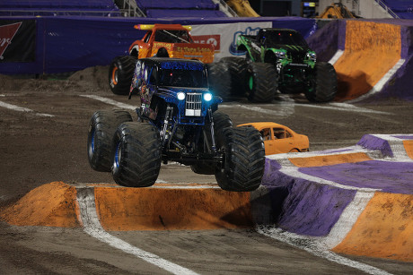 January 21, 2017: The Monster truck Xtermigator driven by JR McNeal, during  the Monster Jam at Camping World Stadium, in Orlando, Florida. Robert John  Herbert/CSM. (Cal Sport Media via AP Images Stock