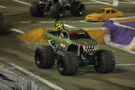 January 21, 2017: The Monster truck Xtermigator driven by JR McNeal, during  the Monster Jam at Camping World Stadium, in Orlando, Florida. Robert John  Herbert/CSM. (Cal Sport Media via AP Images Stock