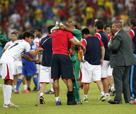 Costa Rica Players Teammembers Celebrate After Editorial Stock Photo
