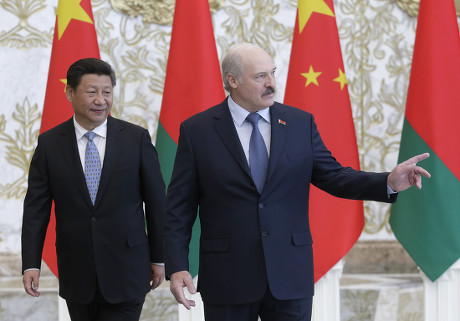 Chinese President Xi Jinping L Walks Editorial Stock Photo - Stock ...