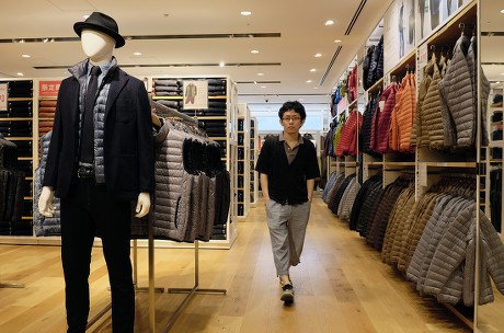 Customer Walks Through Clothes Displayed Uniqlo Editorial Stock Photo ...