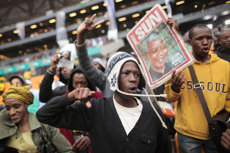 Supporters Late South African President Nelson Editorial Stock Photo ...