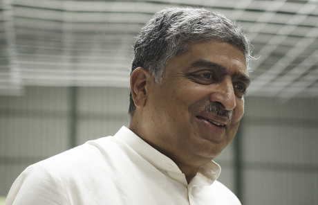 Indian Nandan Nilekani Chairman Unique Identification Editorial Stock ...