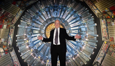 Britain Peter Higgs Hadron Collider Exhibit - Nov 2013