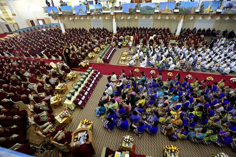 Buddhist Monks Devotees Attend 19th Annual Editorial Stock Photo ...