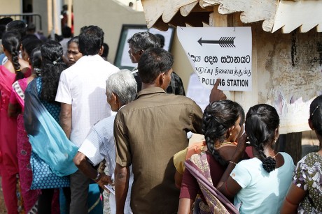 Residents Northern Sri Lanka Line Polling Editorial Stock Photo - Stock ...