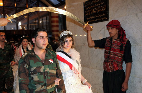 Syrian Army Soldiers Wearing Military Uniform Editorial Stock Photo