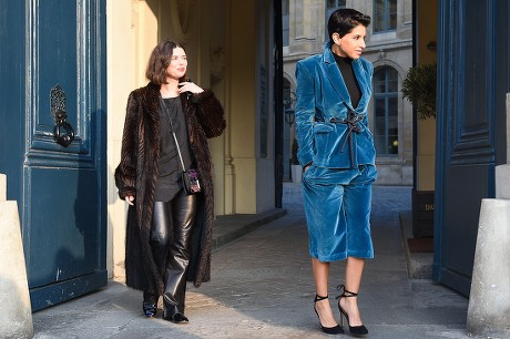 Schiaparelli Show, Street style, Spring Summer, 2017 Haute Couture, Fashion Week, Paris, France - 23 Jan 2017