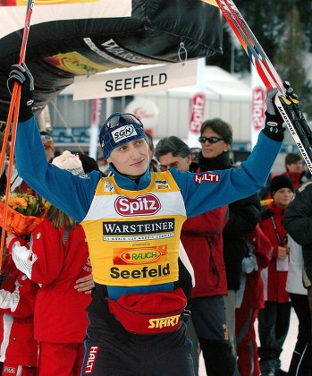 Finlands Hannu Manninen Celebrates After Winning Editorial Stock Photo ...