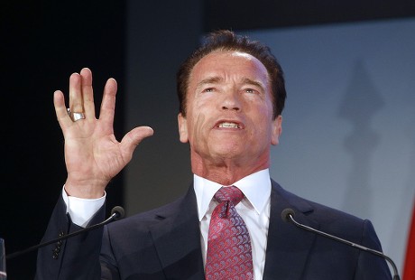 Former California Governor Actor Arnold Schwarzenegger Editorial Stock