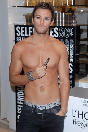 Big Brother contestant Stuart Pilkington launches the World's first YSL Touches Eclat For Men at Selfridges London, Britain -11 Sep 2008