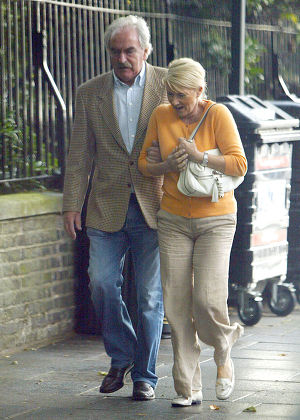 Des Lynam and partner Rose Diamond visit The Wellington Hospital, North London, Britain - 12 Sep 2008