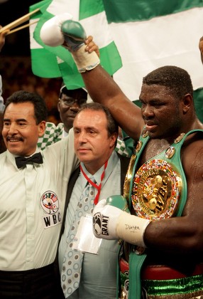 Referee Raises Hand Nigerian Boxer Samuel Editorial Stock Photo - Stock ...