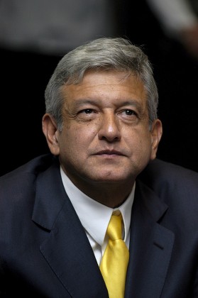 Leftist Andres Manuel Lopez Obrador Mexicos Editorial Stock Photo