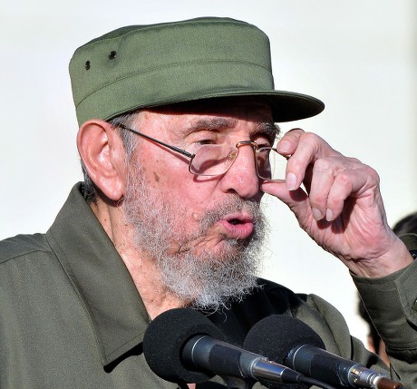 Former Cuban President Fidel Castro Delivers Editorial Stock Photo ...