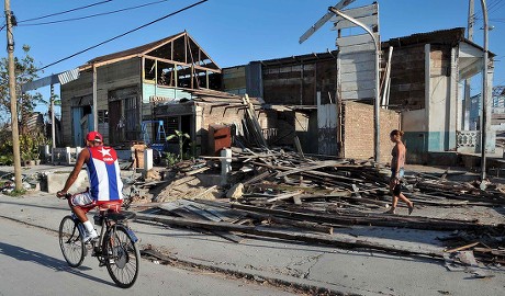 View Destroyed Houses Banes Holguin Province Editorial Stock Photo ...