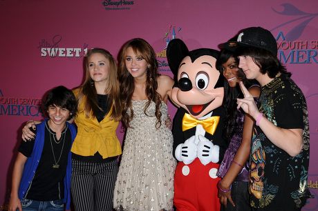 Miley Cyrus Hannah Montana Cast Editorial Stock Photo - Stock Image