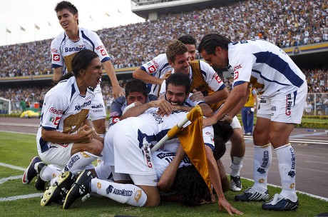 Pumas Unam Soccer Players Celebrate After Editorial Stock Photo - Stock