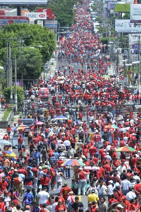 Thousands Supporters Frente Farabundo Marti Para Editorial Stock Photo ...