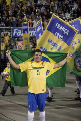 Ronaldo Nazario Signed Brazil Authentic Yellow Soccer Jersey