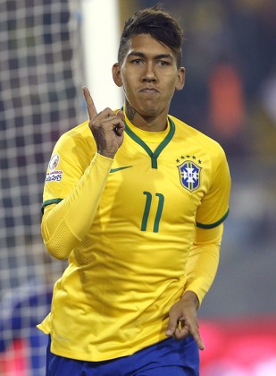 Roberto Firmino Brazil Player Celebrates His Editorial Stock Photo - Stock  Image