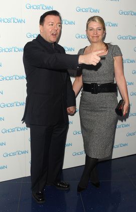 Ricky Gervais Jane Fallon Editorial Stock Photo - Stock Image