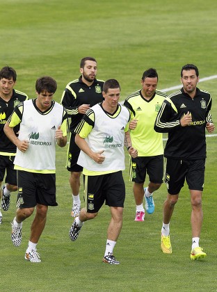 Spanish National Soccer Team Players Andres Editorial Stock Photo