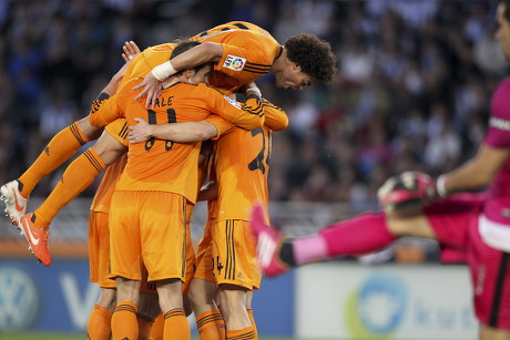 Real Madrids Players Celebrate After Asier Editorial Stock Photo
