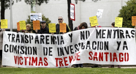 Spain Alvia Train Protest - Mar 2014