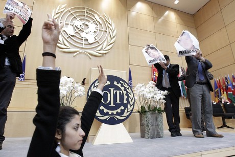 Unidentified Members Workercommunist Party Iran Protest Editorial Stock