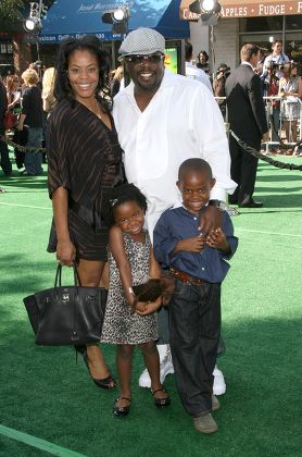Cedric Entertainer Wife Lorna Wells Family Editorial Stock Photo