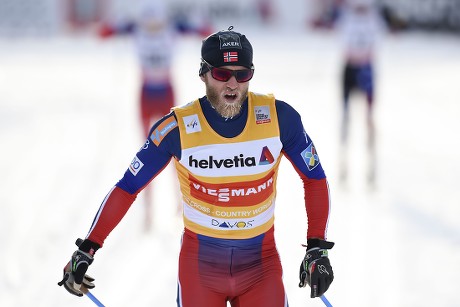 Martin Johnsrud Sundby Norway Crosses Finish Editorial Stock Photo ...