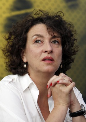 French Actress Virginie Legeay Poses During Editorial Stock Photo
