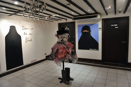 'This Artist Blows', first solo exhibition of controversial Muslim artist Sarah Maple, Salon Gallery, London, Britain - 28 Oct 2008