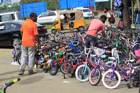 Local Bicycle Dealer Searches Bicycle His Editorial Stock Photo - Stock ...