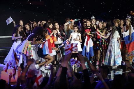 Contestant Mariam Mamadashvili C Awarded Editorial Stock Photo