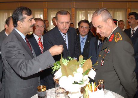 Prime Minister of Pakistan at an official reception, Ankara, Turkey - 28 Oct 2008