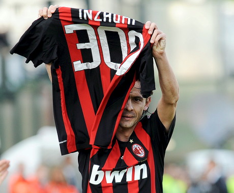 Forward Filippo Inzaghi Ac Milan Shows Editorial Stock Photo - Stock ...