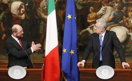 Italy Eu Parliament President Visit - Feb 2012