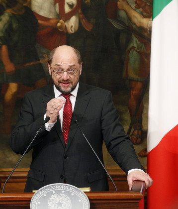 Italy Eu Parliament President Visit - Feb 2012