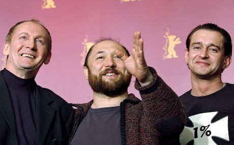 Russian Actors Viktor Verzhbitsky (l) and Konstantin Khabensky (r) and Film Director Timur Bekmambetom (c) Smile As They Present Their New Film 'Nochnoj Dozor' During a Press Conference at the Berlinale Filmfestival in Berlin Thursday 17 February 2005 Germany Berlin