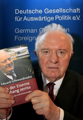 Eduard Shevardnadze Poses His New Book Editorial Stock Photo - Stock ...
