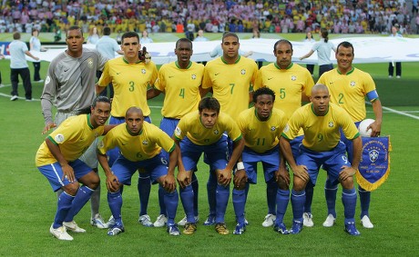 Brazil Players Pose Team Picture Prior Editorial Stock Photo - Stock Image