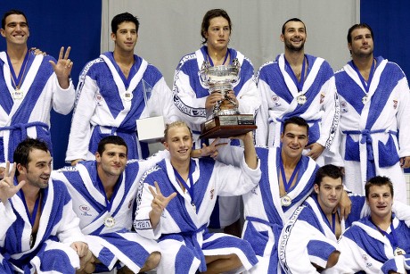 Members Serbian National Team Pose Photographers Editorial Stock Photo