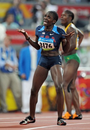 Dawn Harper Us Reacts After Winning Editorial Stock Photo - Stock Image